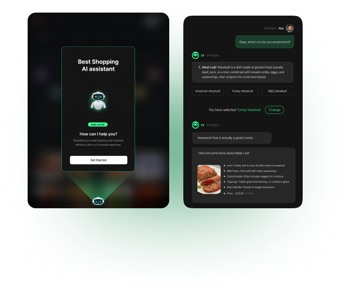 AI Recommendation UI